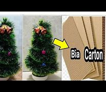 Làm Cây Thông Noel Bằng Giấy Carton